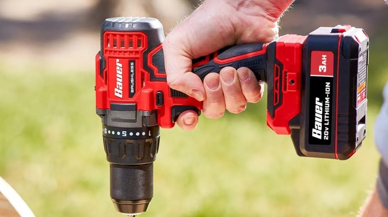 A Bauer drill driver from Harbor Freight.