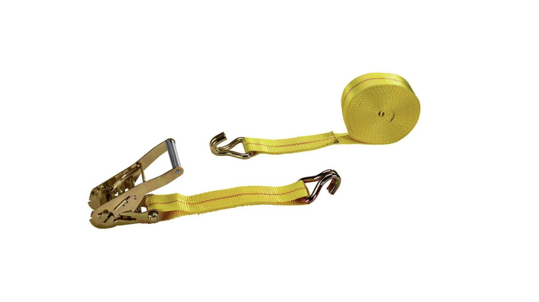 rachet straps on white background