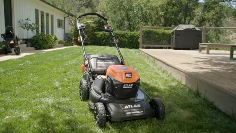 Atlas Lawn Mower on grass