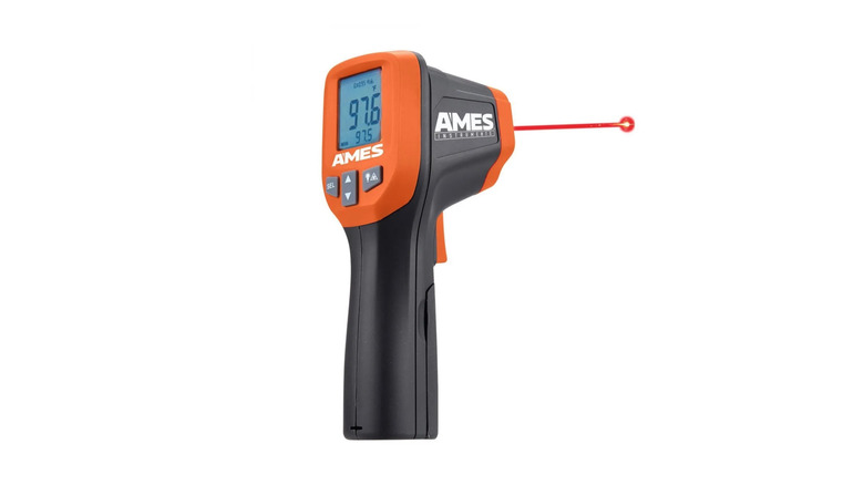 Ames Instruments Laser Thermometer set against a white background