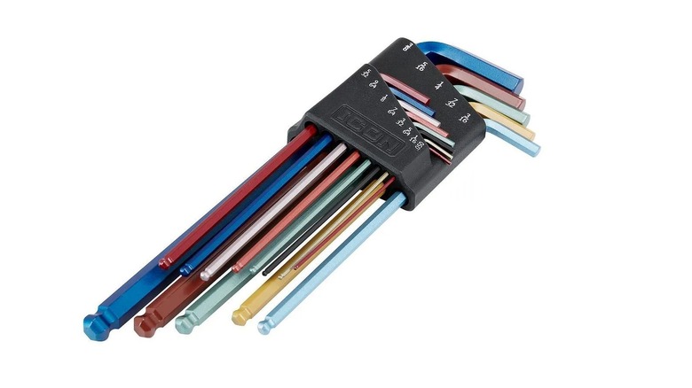 hex keys in organizer