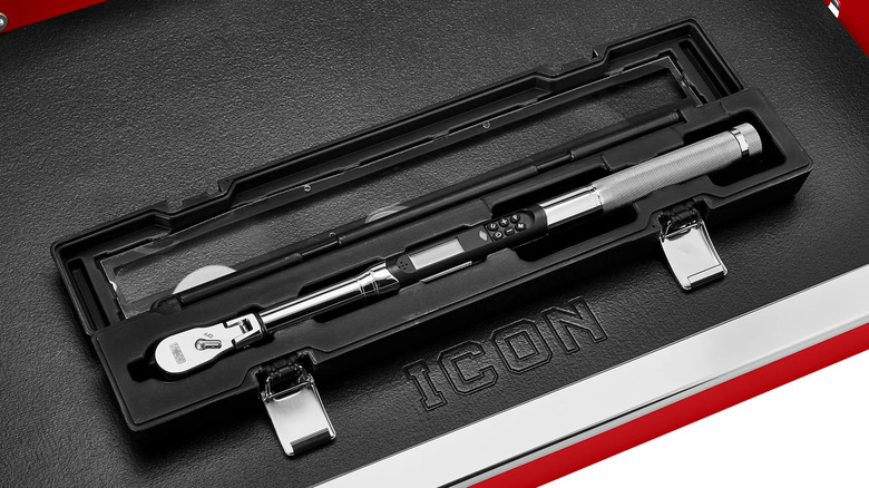 Icon digital torque wrench in its case
