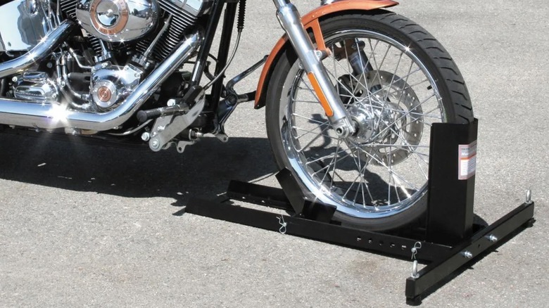 Picture of a Pittsburgh motorcycle stand