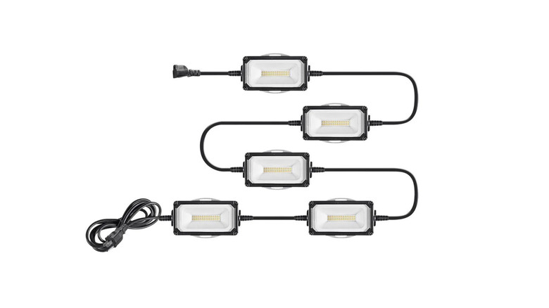 Braun string lights pictured on a white background