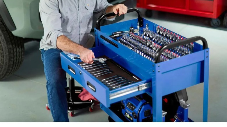 taking tools out of service cart