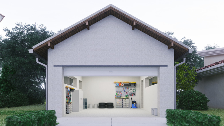 a clean garage
