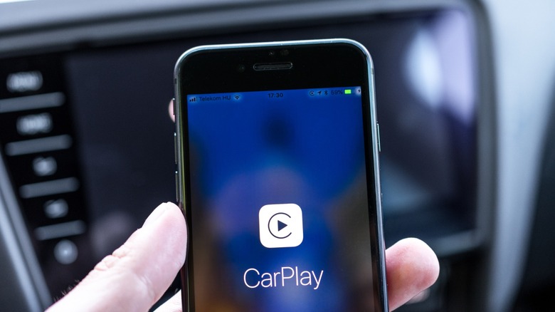 CarPlay icon on an iPhone