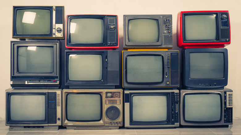 stacked tvs