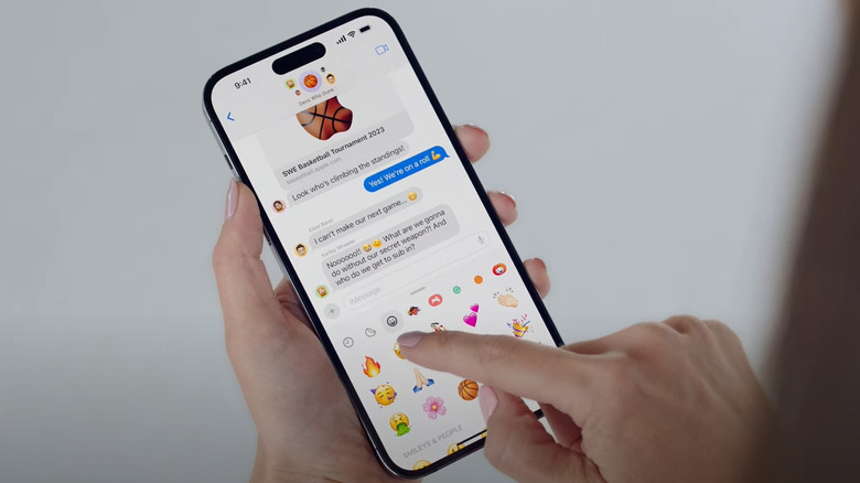 ios 17 messages app add emoji