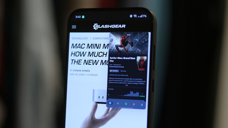 A floating window open on a OnePlus phone.