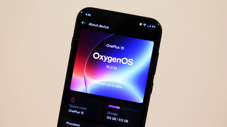 OxygenOS installed on a OnePlus phone.