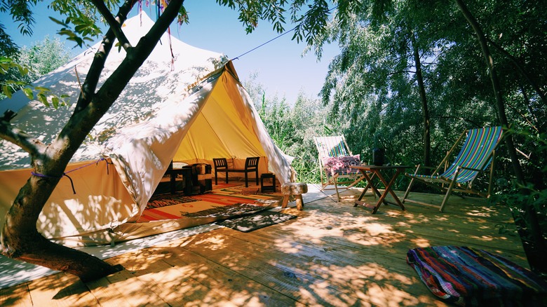 Glamping camp site