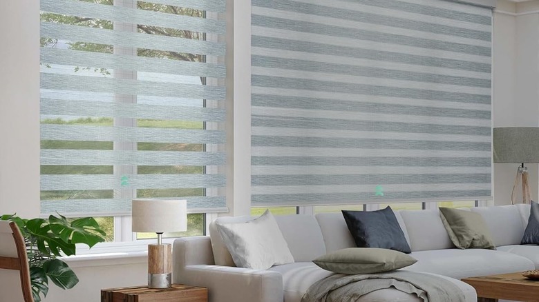 smart blinds on window