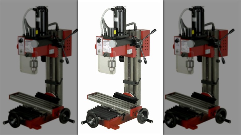 Central Machinery 2-Speed Benchtop Mill/Drill Machine against a white background