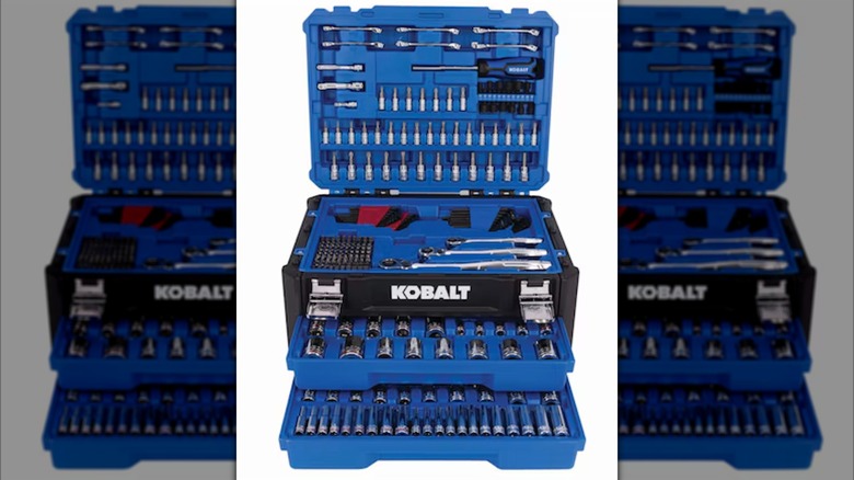 Kobalt 297-piece Standard (SAE) and Metric Mechanics Tool Set with Hard Case