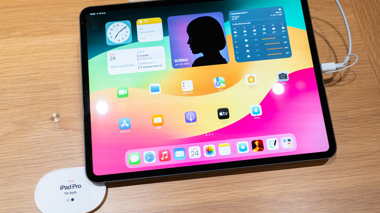 An iPad Pro 13-inch on display