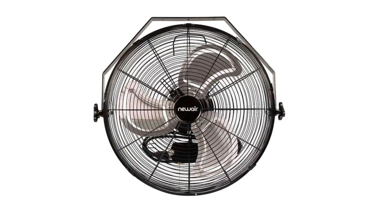 Picture showing Newair wall mount fan