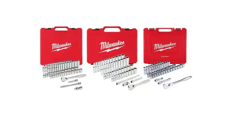 Milwaukee SAE/Metric Ratchet and Socket Set Combo Kit
