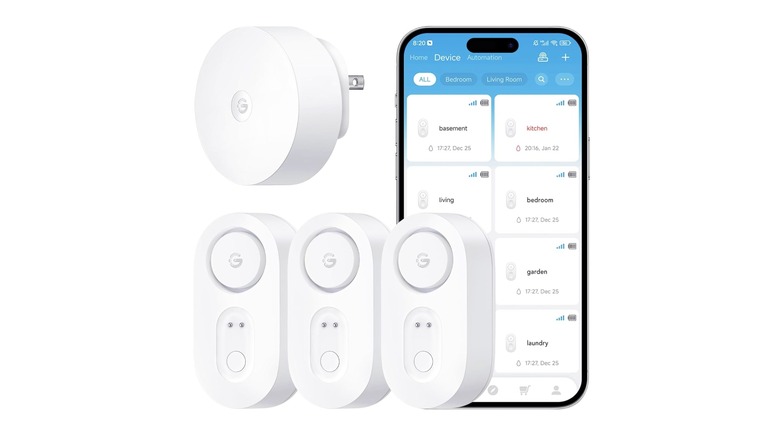 smart water leak detector set