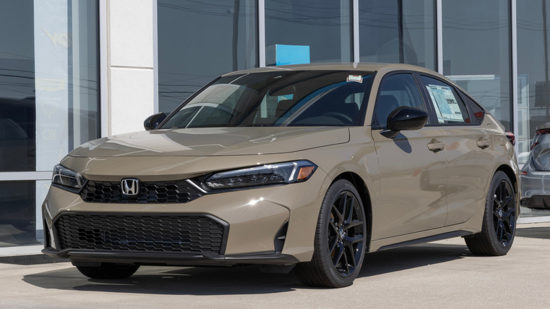 A Honda Civic parked outdoors.