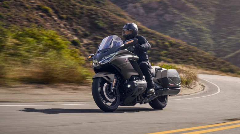 Honda Gold Wing on the road