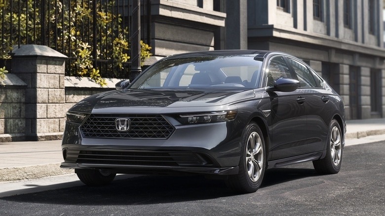 A 2026 Honda Accord Hybrid parked on a city street