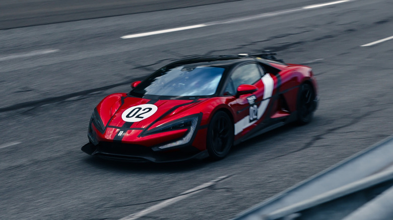 Yangwang U9 Xtreme on the ATP Automotive Testing track