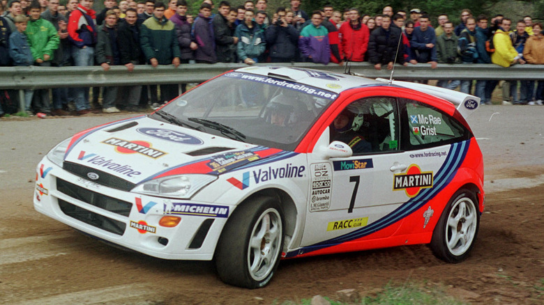 Colin McRae's Ford Focus WRC in action