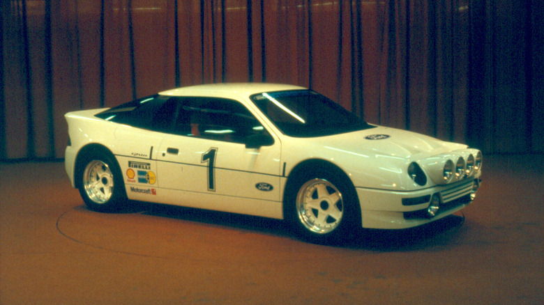 Ford RS200 pictured in a studio