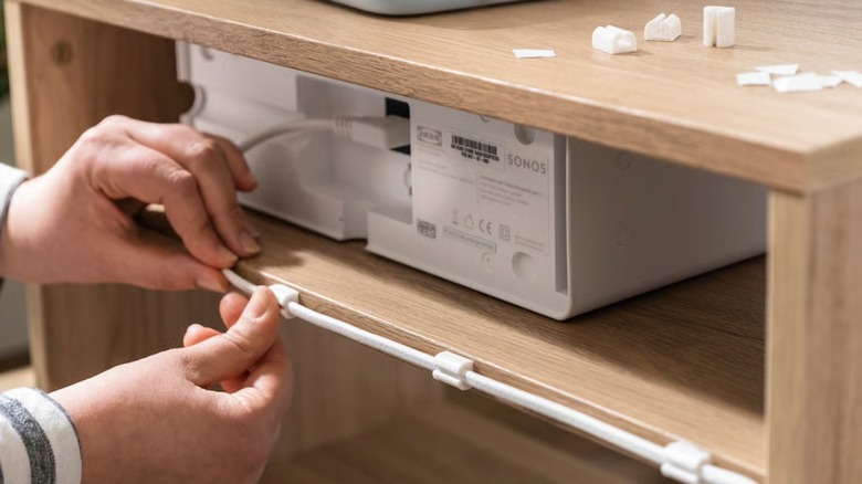 Picture displaying cord holders in use