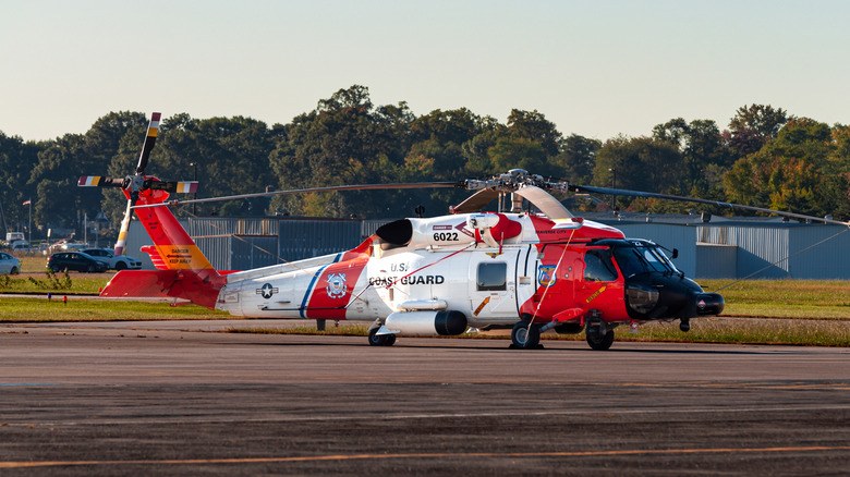 Coast Guard Sikorsky MH-60T Jayhawk on tarmac