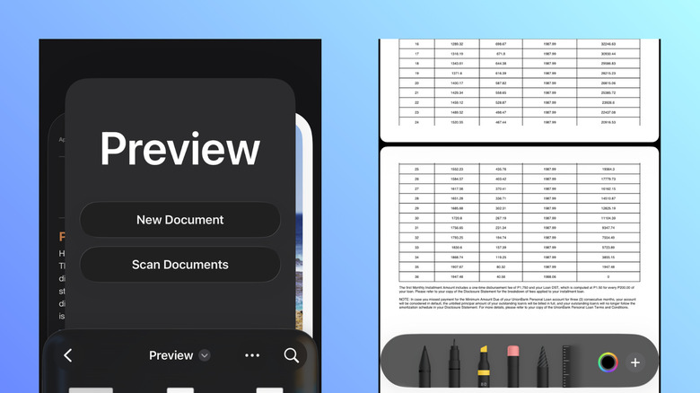 Preview app on iOS 26