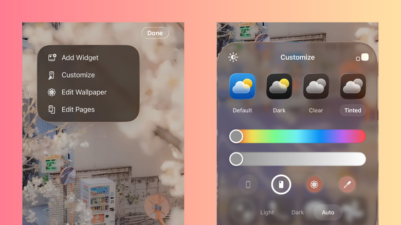 iOS 26 matched tinting options in iPhone