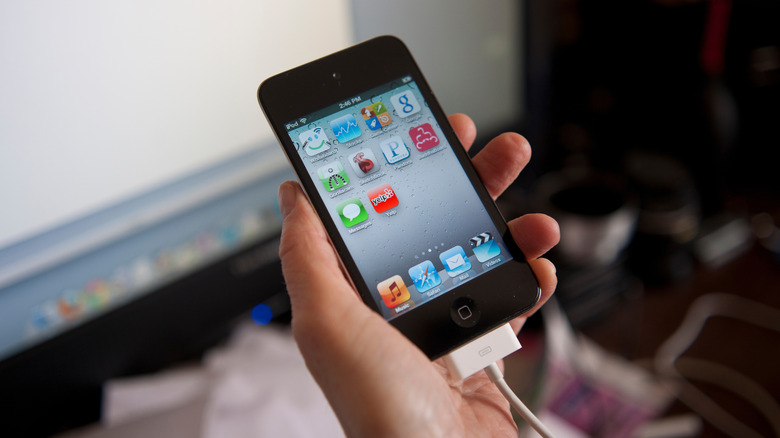 person holding iPod Touch