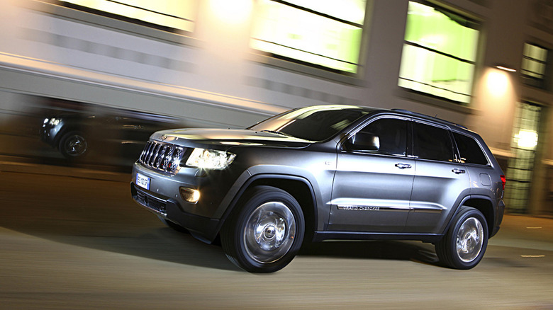 A dynamic shot of the 2011 Jeep Grand Cherokee