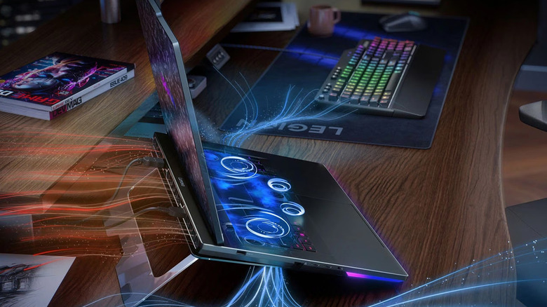 Illustration of vapor cooling on the Legion 9i