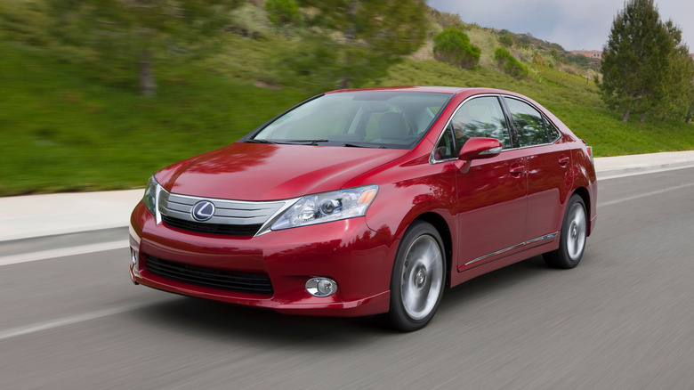2012 Lexus HS 250h in red exterior paint
