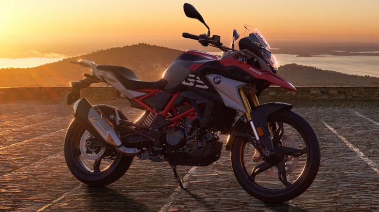 BMW G 310 GS parked on pavement