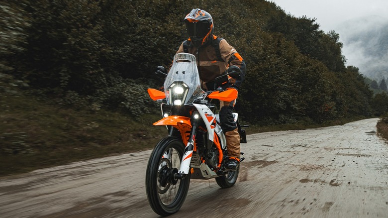 KTM 390 Adventure on backroad