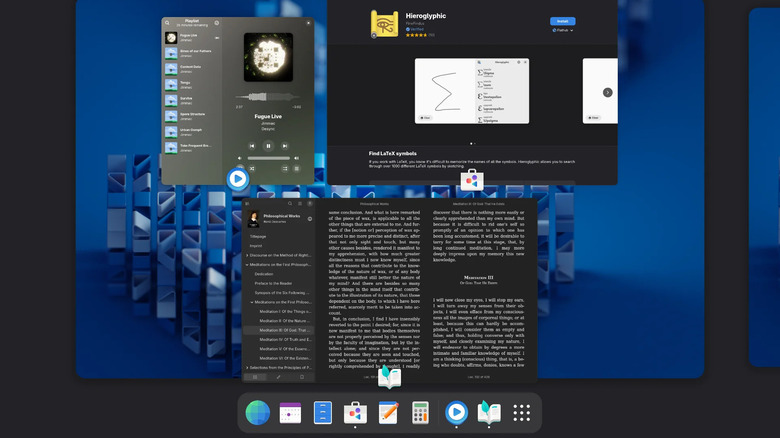 A screenshot of the GNOME OS desktop