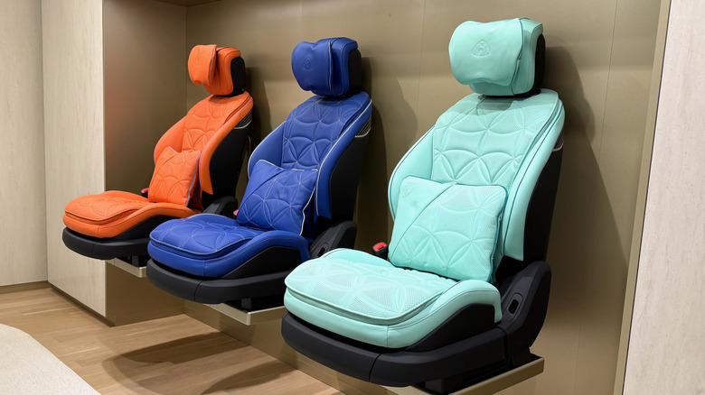 Mercedes-Maybach S-Class seat display at Made to Measure Hub
