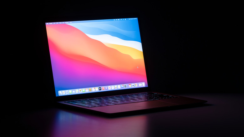 MacBook on home screen