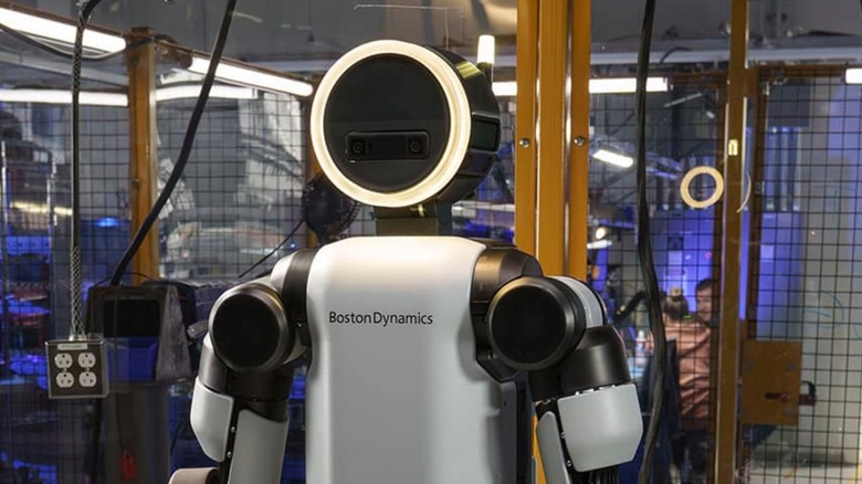 Atlas robot in warehouse