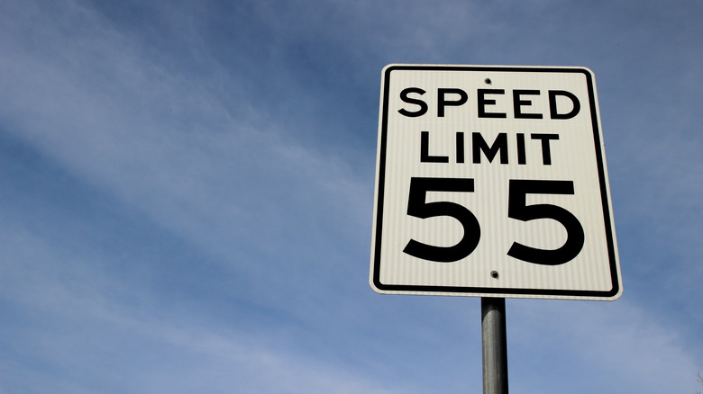 Speed limit sign