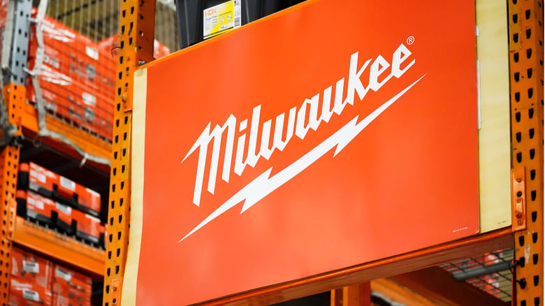 a Milwaukee logo in a New York store