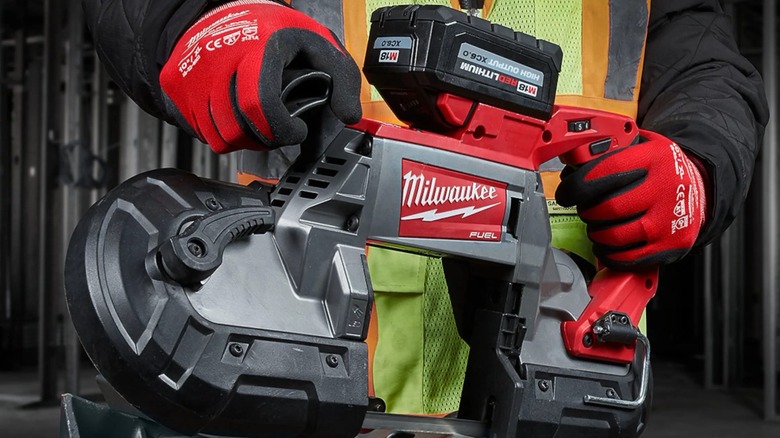 M18 High-Output Battery attached to tool