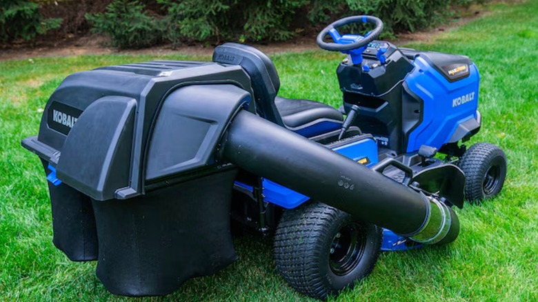 Kobalt Max 42-inch 20 HP Battery Lawn Tractor with bagger