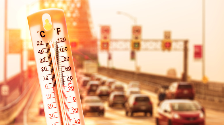 Cars in hot weather