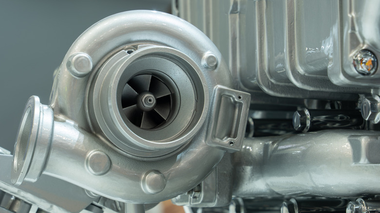 A turbocharged engine