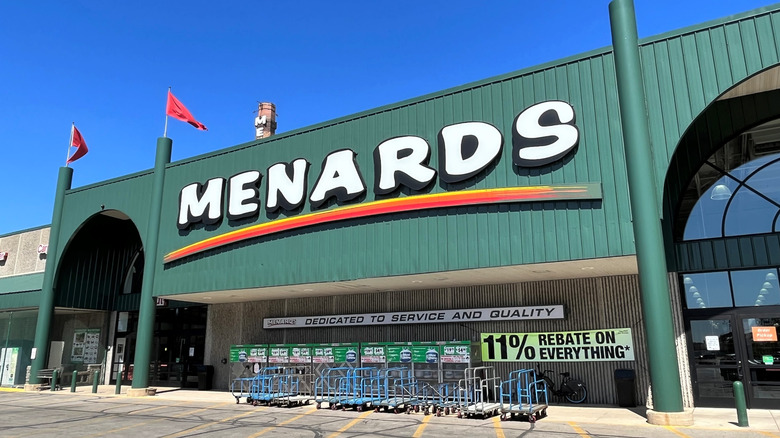 Front of Menards store
